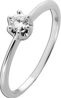 SolitäRring Weissgold 585 14 Karat Brillant 0.20Ct Verlobungsring