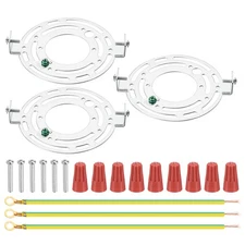 3 Set 115mm 4.53" Universal Light Fixture Mounting Bracket Kit with Screw