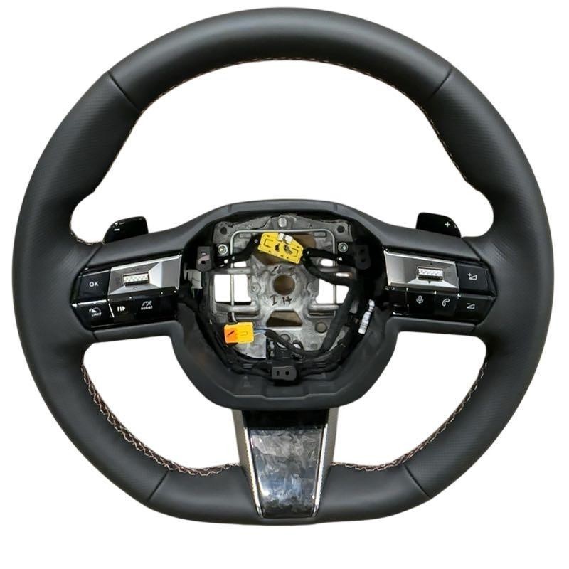 Volant DS4 98408385ZD en cuir premium finition noire couture invisible