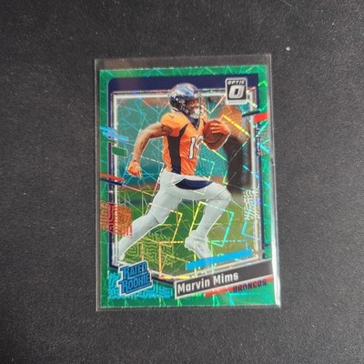 2023 Donruss Optic Green Velocity #231 Marvin Mims Denver Broncos RC   L61