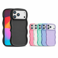 Shockproof Wavy TPU Case For iPhone 17 16 15 Pro Max Plus Air Soft Phone Cover