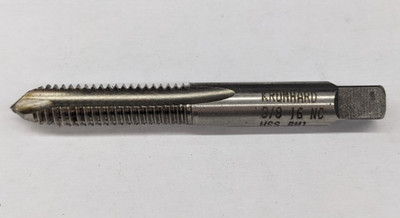 Kromhard 3/8''-16 NC Spiral Point Bottoming Tap HSS GH1 3 Flutes UK - Bottom