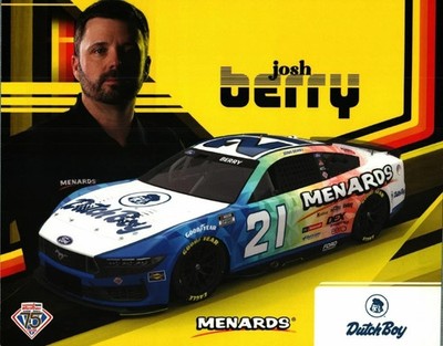 2025 JOSH BERRY  DUTCH BOY MENARDS KANSAS  #21 NASCAR CUP SERIES POSTCARD