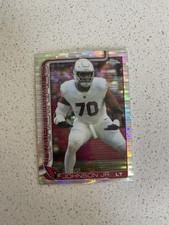2025 Topps Chrome NFL Football Paris Johnson Jr #3 Pulsar Refractor Cardinals