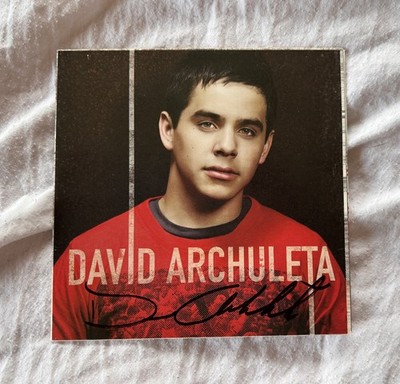 DAVID ARCHULETA SIGNED CD BOOKLET AND COMPACT DISC SELF-TITLED