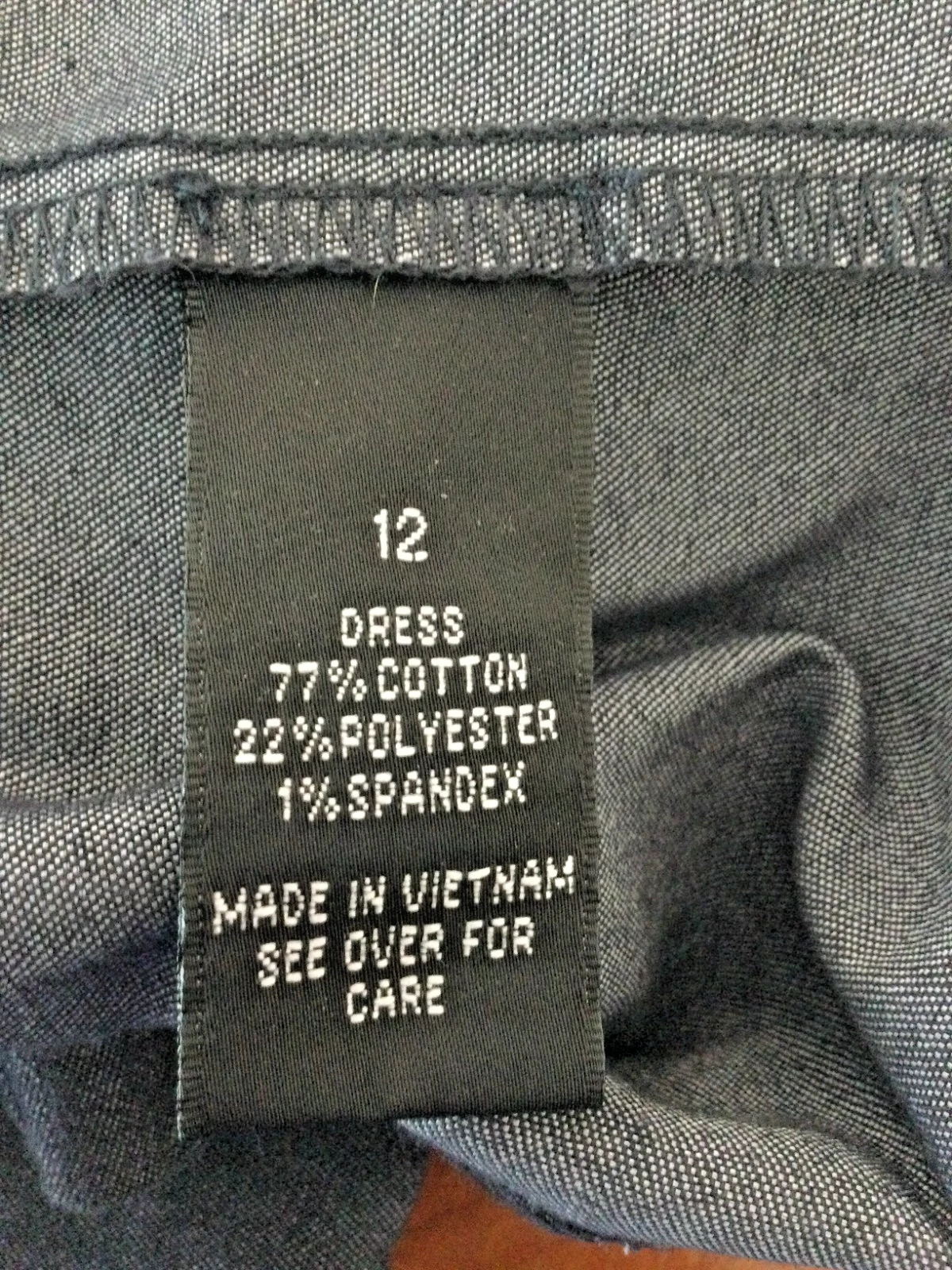 Abito donna Alyx denim elasticizzato cappuccio manica lunghezza ginocchio taglia 12