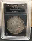 1978 Silver Morgan Dollar Authenticated Very Good Morgan Bradford Exchange