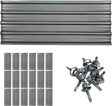 18 Pcs Galvanized Steel Roof Panels L42.68 W17.78 Inch Corrugated Metal Sheets U