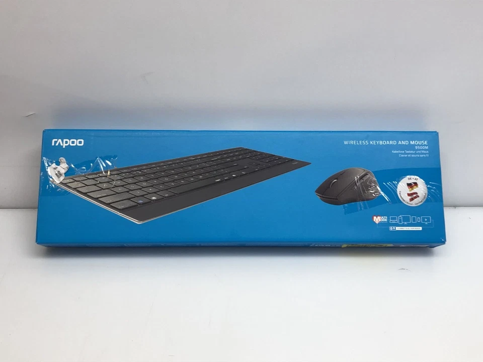 Rapoo 9500M Set Mouse Tastiera Wireless Deskset Sensore 1600 DPI - Immagine 3 di 4