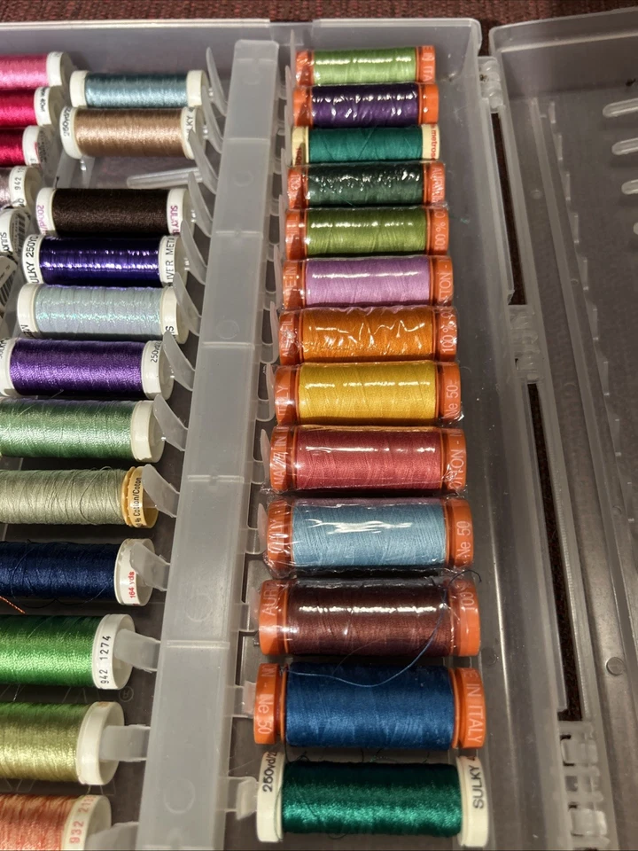 Sulky Embroidery Thread Case - With 50 Spools- 9 Still In Plastic! - Image 3 of 4