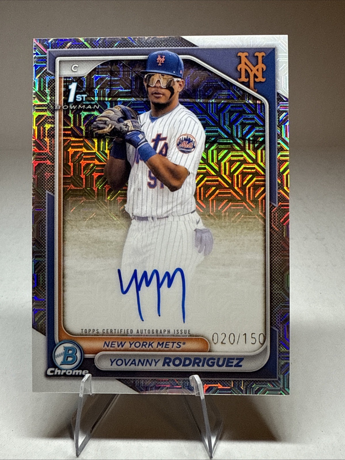 2024 Bowman Chrome - Prospect Autographs Yovanny Rodriguez #CPA-YR (AU, RC)