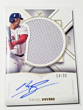 Rafael Devers 2021 Topps Definitive Autograph Relic Collection Jersey 14/30 Auto