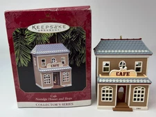 Hallmark 1997 Cafe Nostalgic Houses and Shops Series Christmas Ornament