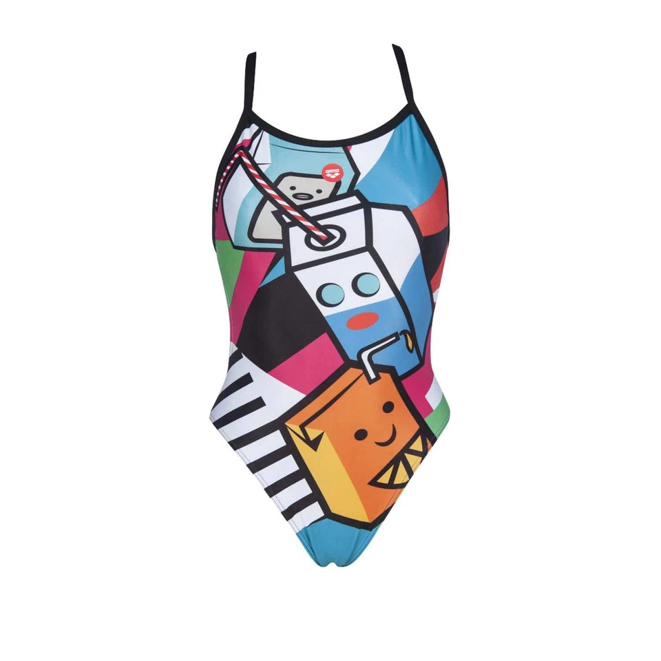 Arena Damen Schwimmanzug Crazy Milkshake One Piece, Mehrfarbig, D36 UK/USA32