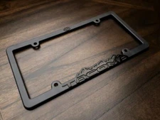 Tacoma Blackout license plate frame - Toyota Taco Black on Black 3D Letters