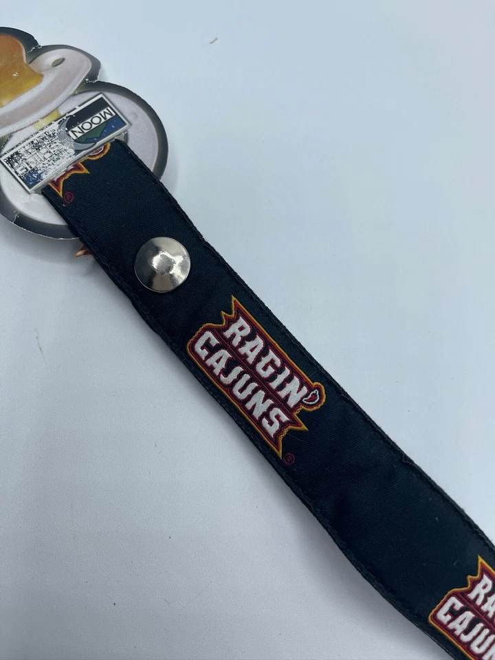 Ragin Cajuns Pacifier Clip Black Red Yellow Logo Embroidered - Image 3 of 4