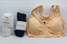 (3 Pcs) Women's Zip Front Sports Bra, Wireless Post-Surgery Bra,Yoga Sports Bras