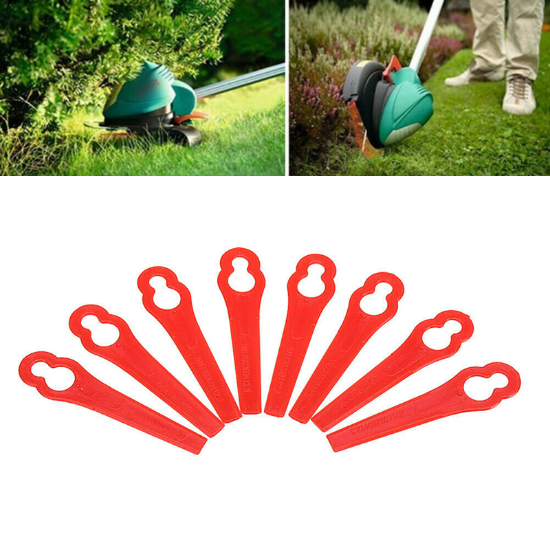 Up to 200pcs Plastic Grass Trimmer Blade For Ozito Kuller Bosh Garden