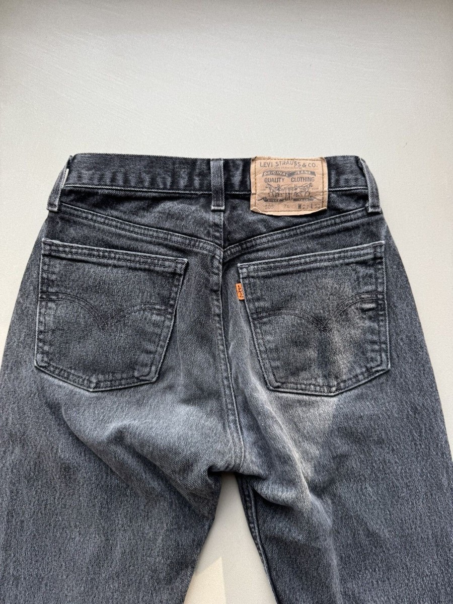 🍊 90's Levi's 805 Orange Tab Washed Black Pants 👖 | eBay