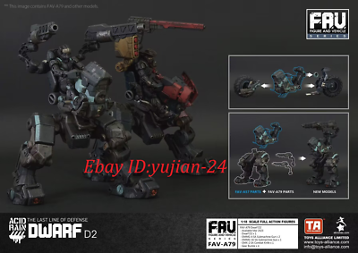 Acid Rain WORLD FAV-A79 Dwarf D2 Movable Action Figure 1/18 In