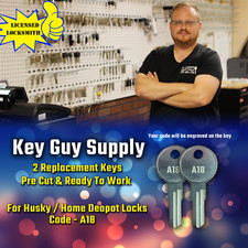 A18 STAMPED Key. 2 NEW KEYS FOR HUSKY TOOL BO...