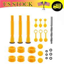 Replacement Gas Can Spout Nozzle Vent Kit for Plastic Gas Cans Old Style Cap
