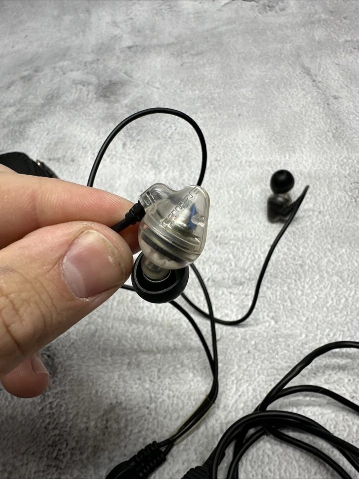Auriculares/auriculares de monitoreo de DJ intrauditivos aislantes de sonido transparente Shure modelo?? 2 Foto 2 de 4