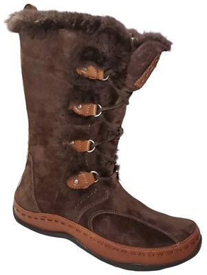 The North Face Winter Boots Womens Size 9 Abby II Brown Insulated Waterproof