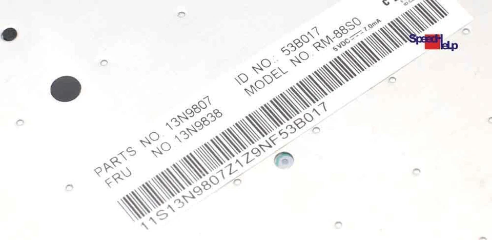 Teclado Ibm Thinkpad T40 T41 T42 R51 R52 Rm-88s0 13N9807 Tangentbord 13N9838 Foto 3 de 4