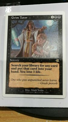 Magic the gathering Grim Tutor Starter 1993- 1999 | eBay