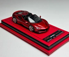 ART 1:64 Red SF90 Convertible Racing Sports Model Diecast Resin Car Collectible