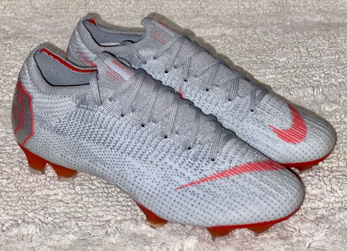Nike Mercurial Vapor 12 Elite FG Wolf Grey Black Blue Soccer Nike Mercurial Vapor 12 Elite FG Wolf Grey Black Blue Soccer