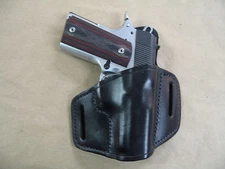 Para Ordnance Warthog 1911 Leather 2 Slot Molded Pancake Belt Holster Black