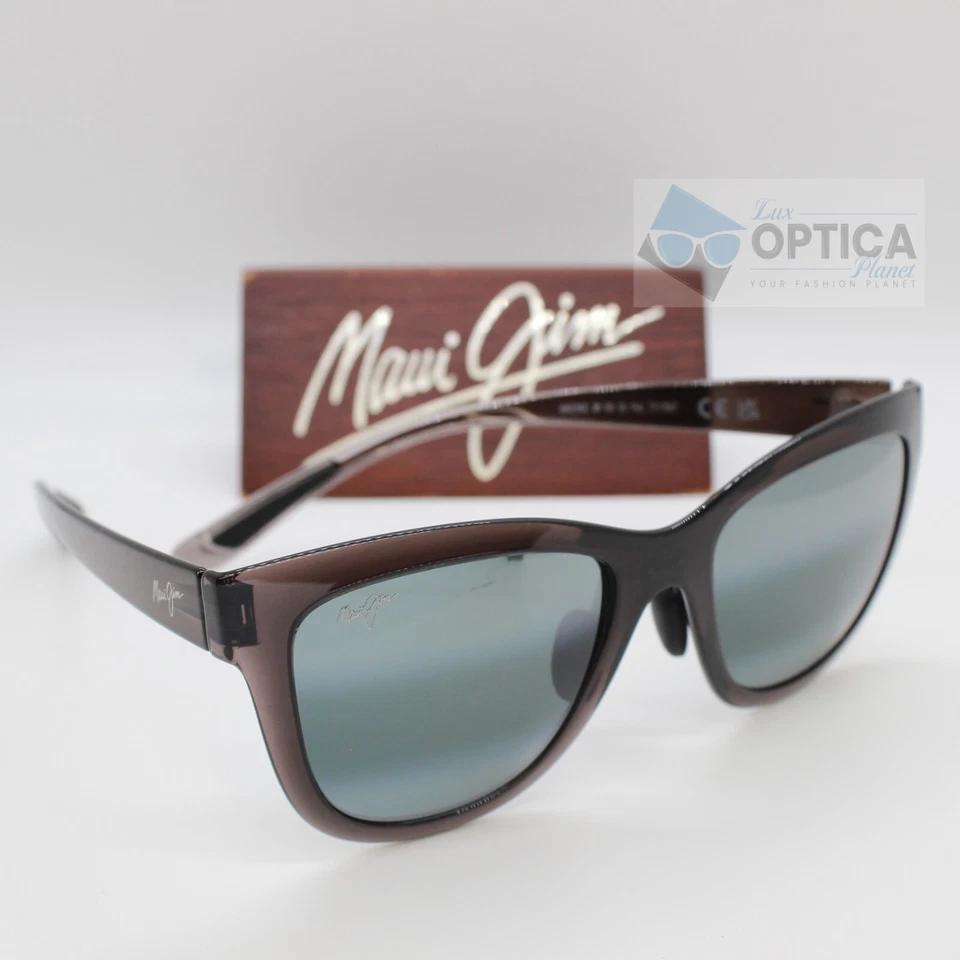 Nuevas gafas de sol polarizadas Maui Jim ANUENUE para mujer 448-11 lentes grises translúcidas Foto 2 de 4