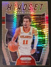 Trae Young 2021-22 Panini Prizm MINDSET HYPER PRIZM Insert Card (no.12)