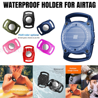 Wasserdichter Hundehalsbandhalter für Apple Air Tag Schutz Katzenhalsband Schlaufe