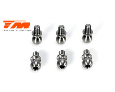Team Magic TM E4 FWD 5x4mm Ball Stud TM503117 