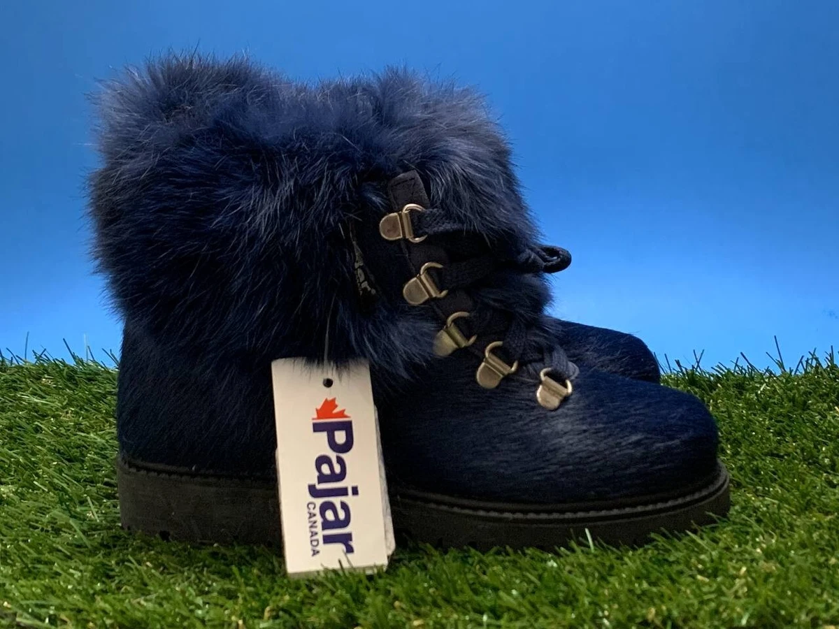 Pajar Blue Winter Snow Boots Kids Size 13C EU 31 Made Italy Goat