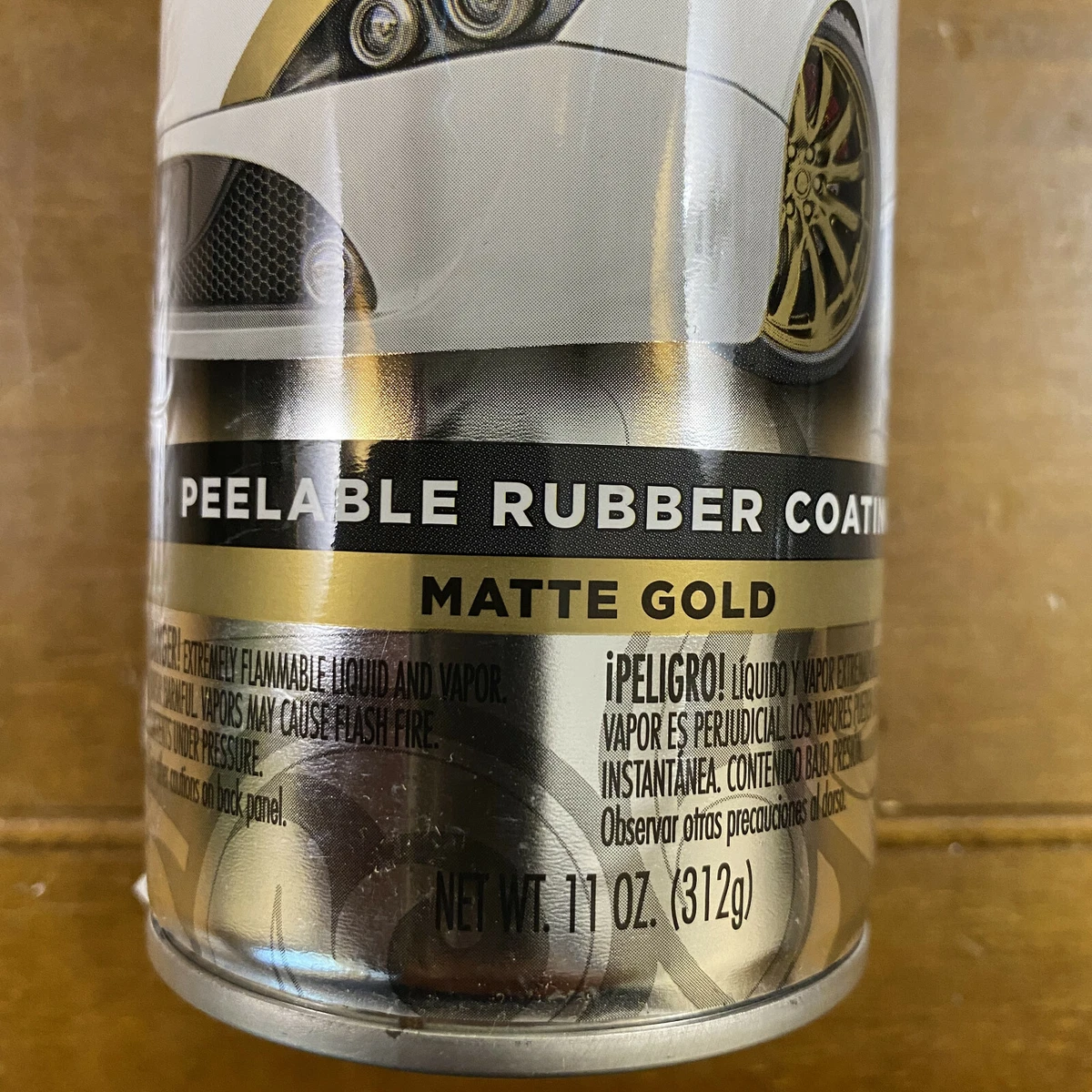 2 Cans Rust Oleum Peel Coat 283728 Matte Gold Rubber Coating Spray