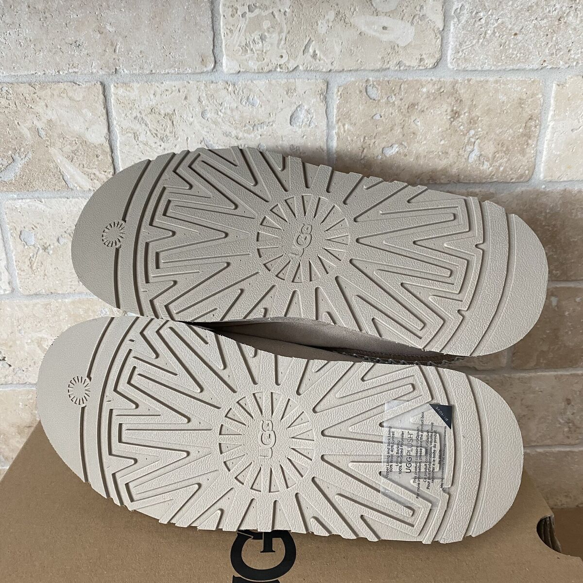 UGG TAZZ BRAID SAND SUEDE PLATFORM SLIPPERS SHOES MOCCASIN UGG TAZZ BRAID SAND SUEDE PLATFORM SLIPPERS SHOES MOCCASIN