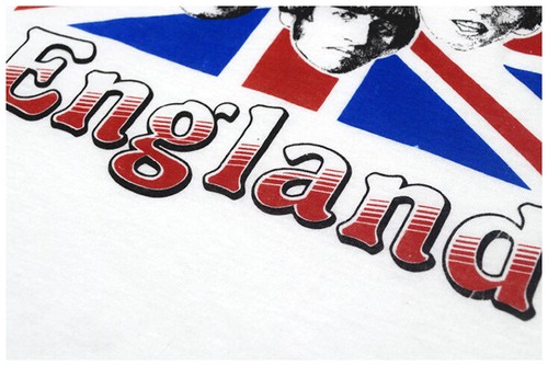 Años 80 Beatles Liverpool Inglaterra Dead Stock Vintage Camiseta Aa1 - Imagen 6 de 7