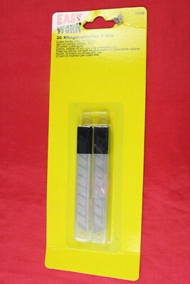  EASY WORK , 20 x Ersatzklingen für Cuttermesser, 9 mm breite
