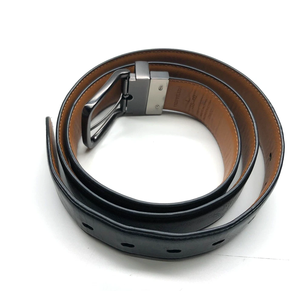 Двусторонний ремень Dockers черный коричневый мужской размер L 38-40 искусственная кожа 1 3/8 дюйма - Изображение 3 из 4