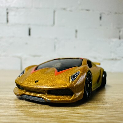 ミニカー Hot Wheels Lamborghini Sesto Elemento Hot Wheels Blue Lamborghini Sesto Elemento Kids Diecast Model Toy