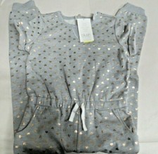 New Blush Girl's Jumpsuit Romper Gray 5/6 7/8 or 10/12