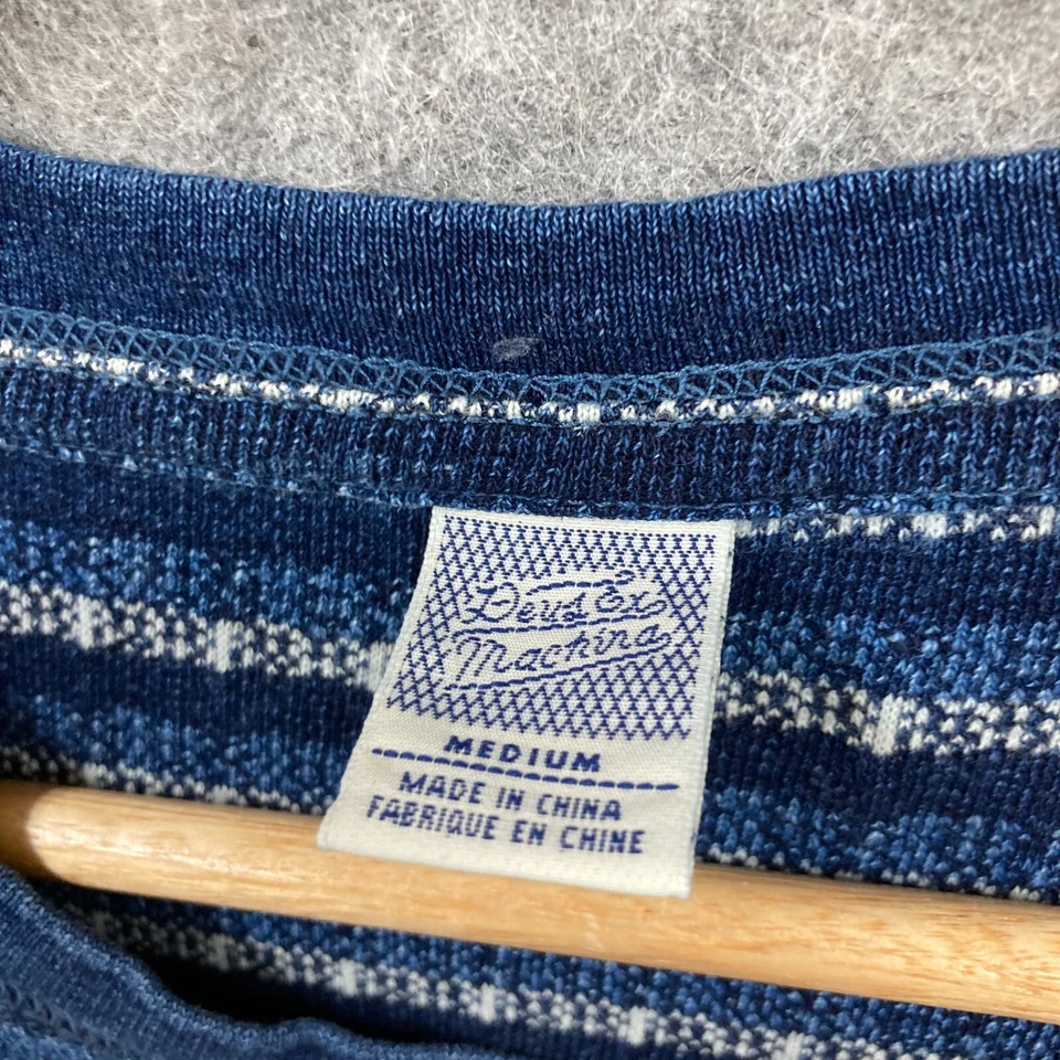 Deus ex Machina T-Shirt Mens M Medium Blue Striped Short Sleeve Cotton 19427 - Image 4 of 4