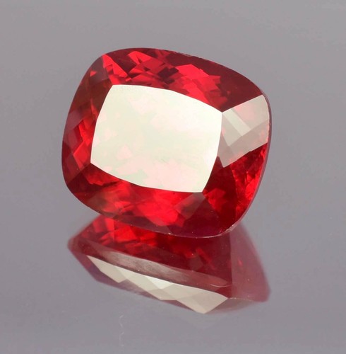 15x13 MM AAA Grade Natural Mozambique Blood Red Ruby Cushion Cut Loose Gemstone - Picture 3 of 5