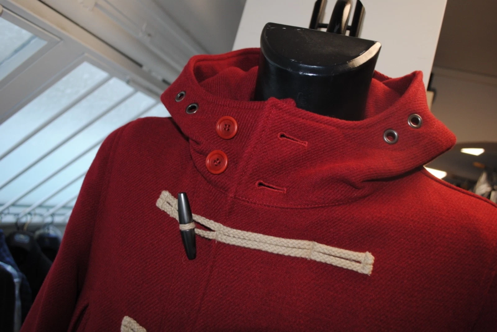 CAMPLIN ENGLISH NAVY AUTHENTIC WOOL CLOTH JACKET SIZE 46 VERY WARM - product detail image 3