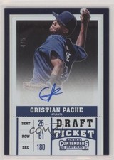 2017 Contenders Draft Picks Prospect Fame Ticket 4/5 Cristian Pache #17 Auto s3g