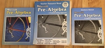 7th Grade 7 Pre-Algebra Solution Key, Resources Tests Student Merrill